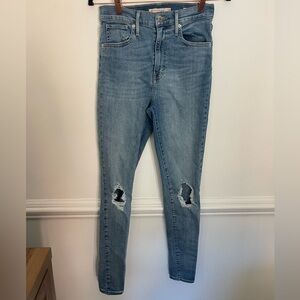 Levi's Mile High Super Skinny 28 distressed